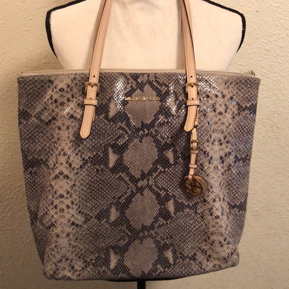 michael kors python tote